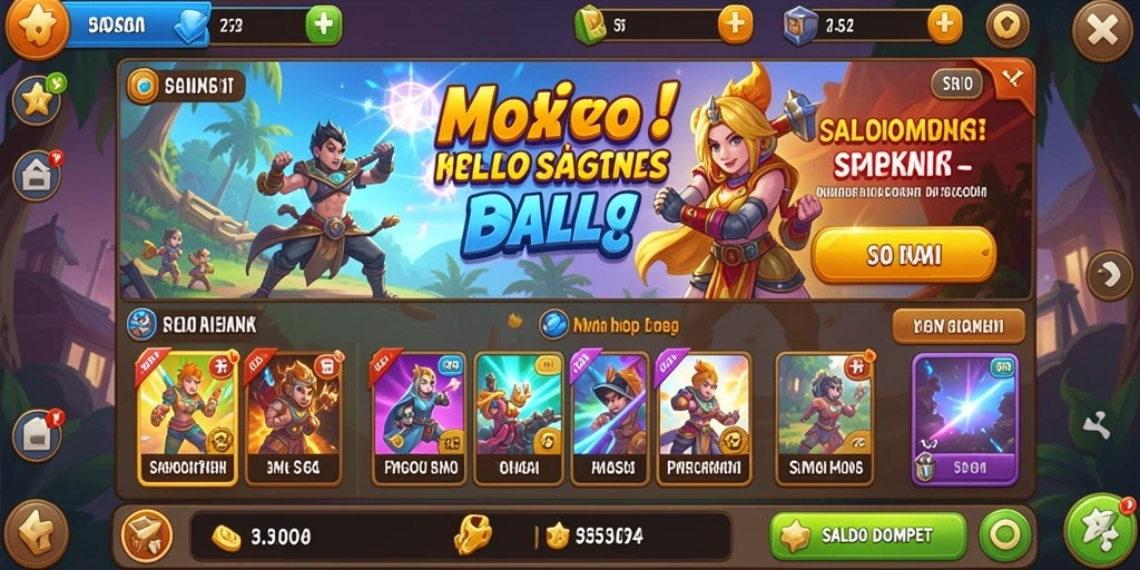 Menampilkan aksi seru di dalam gameplay DAY777.
