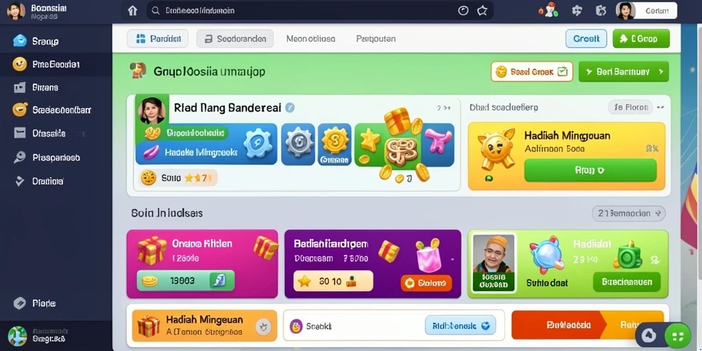 Tampilan grafis F200M yang memukau dan berwarna.
