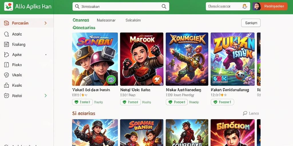 Tampilan awal yang memukau dan penuh warna.