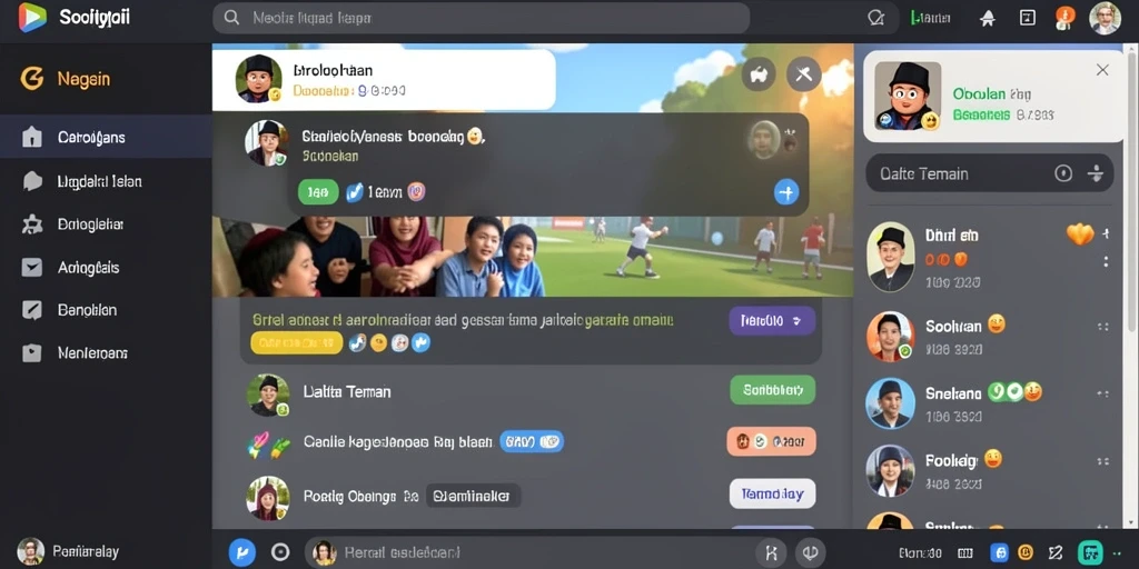 Tangkapan layar pertama menunjukkan dunia warna-warni PANDAWIN.