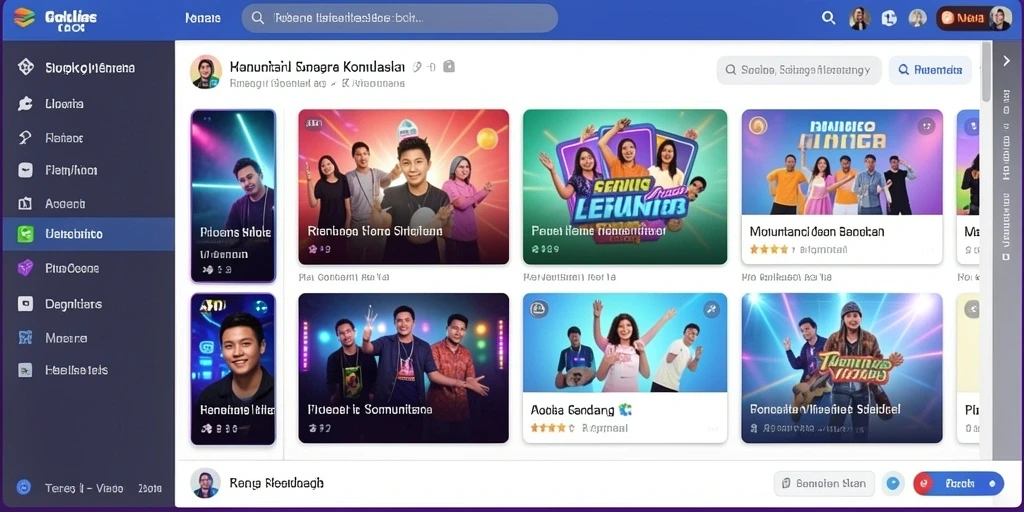Tampilan awal game yang menarik dan intuitif.