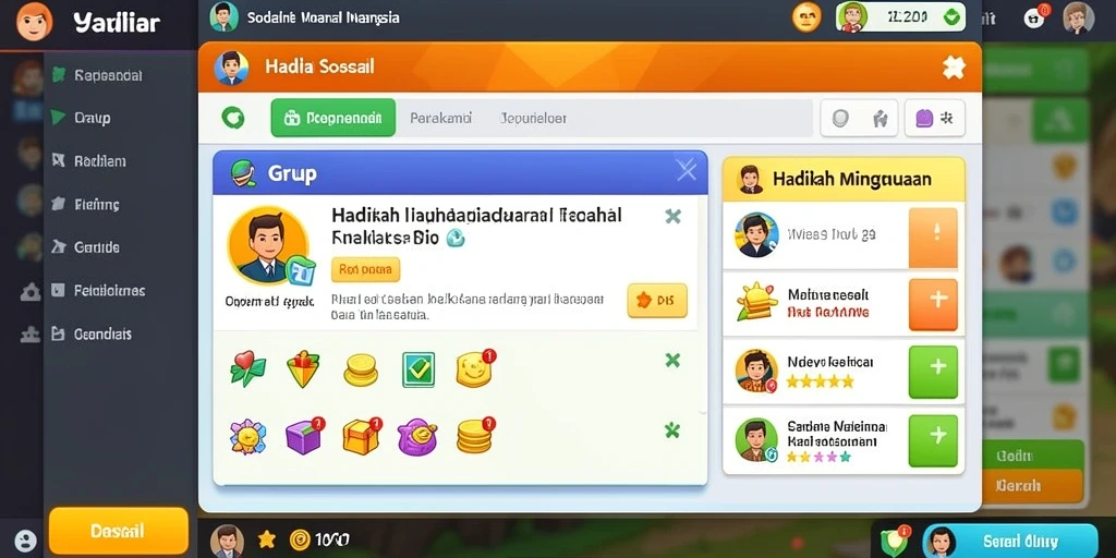 Tampilan karakter utama yang dinamis dan menarik.